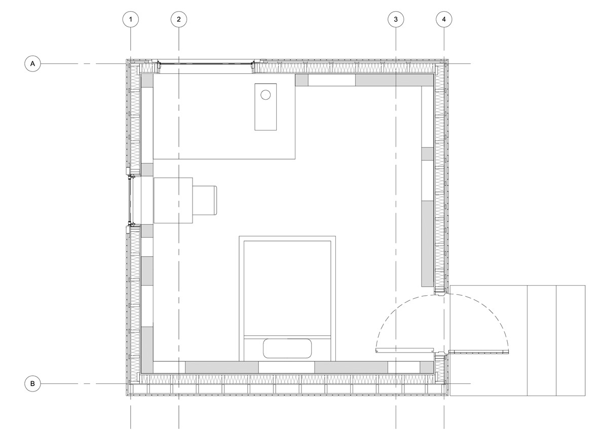 遗弃木材打造多功能小黑木屋-7