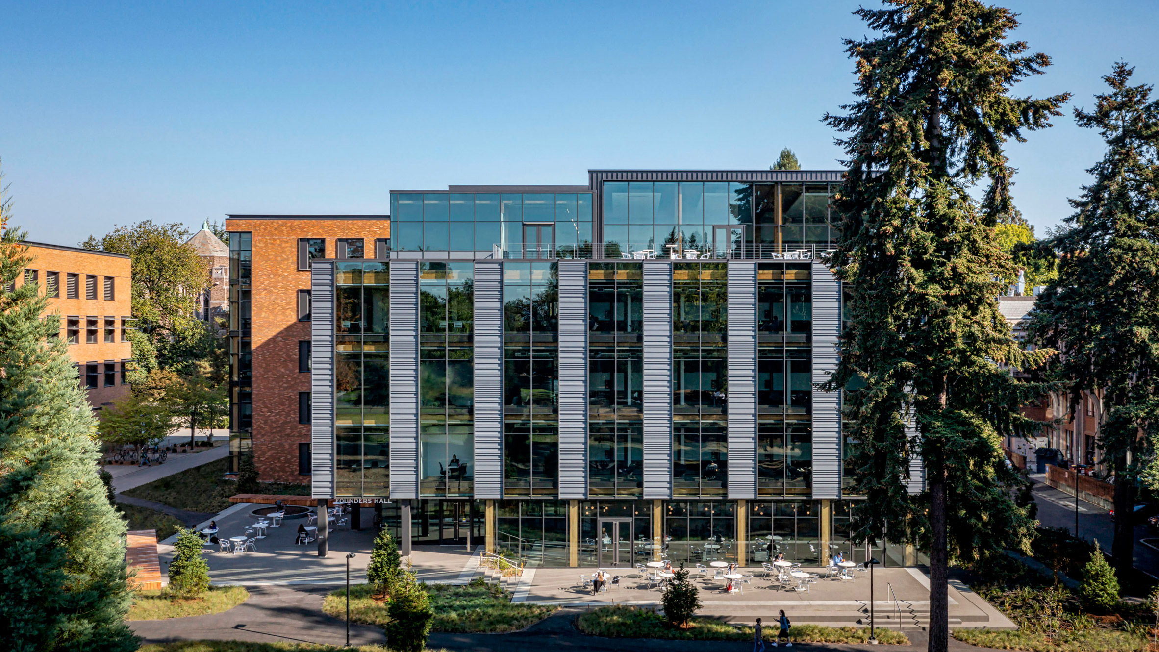 西雅图大学采用全木结构建造商学院大楼-0