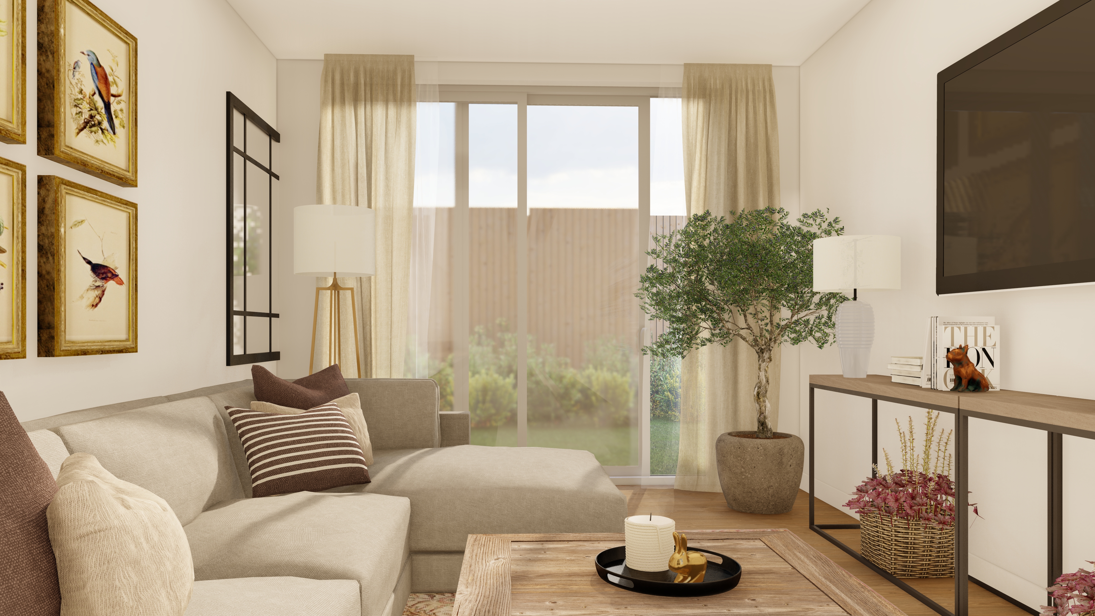 Ground Floor Design and 3D Rendering-8