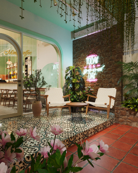 Coffee shop exterior design