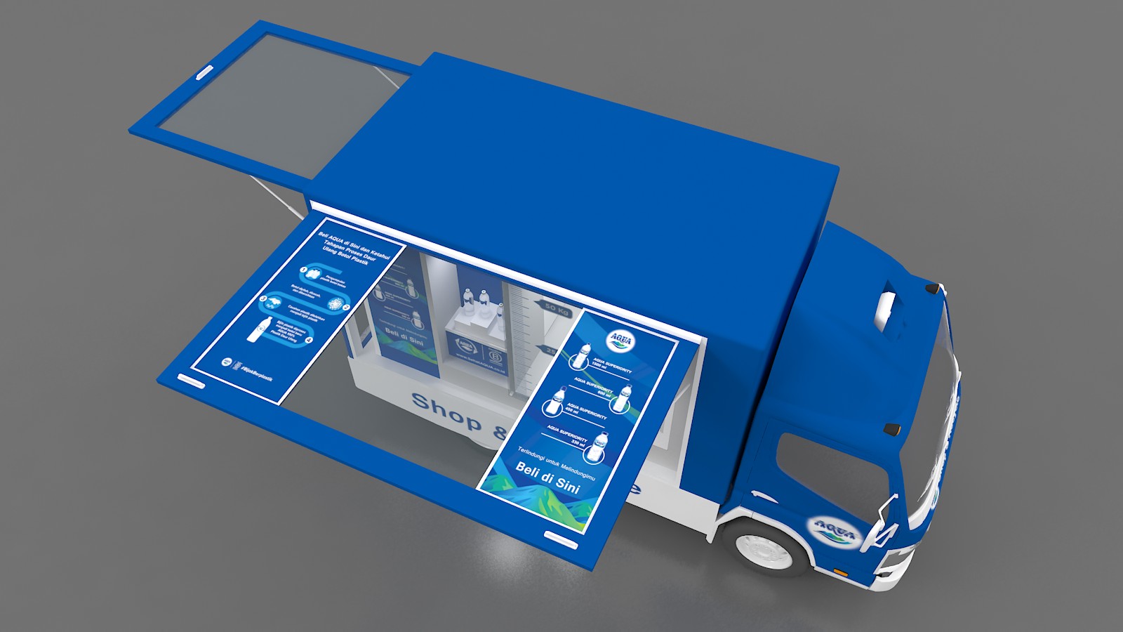 AQUA shop&recycle truck, request by INTERFACE-6