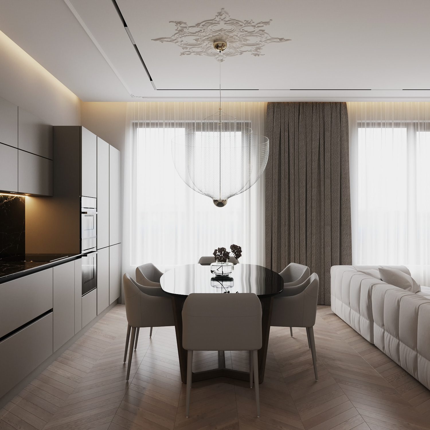 中性色系公寓设计 柔软而坚定的生活节奏！-7