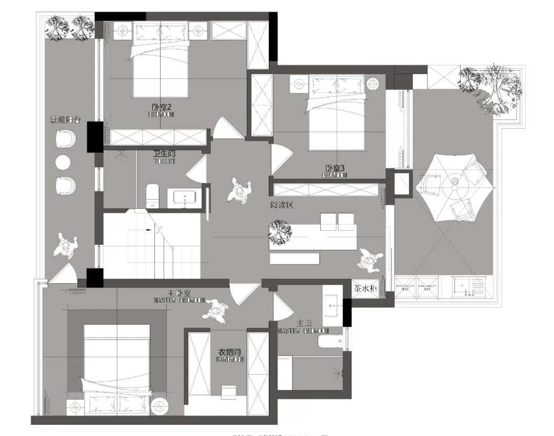 重庆星瀚雅府现代极简风设计丨中国重庆丨KD 室内设计事务所-28