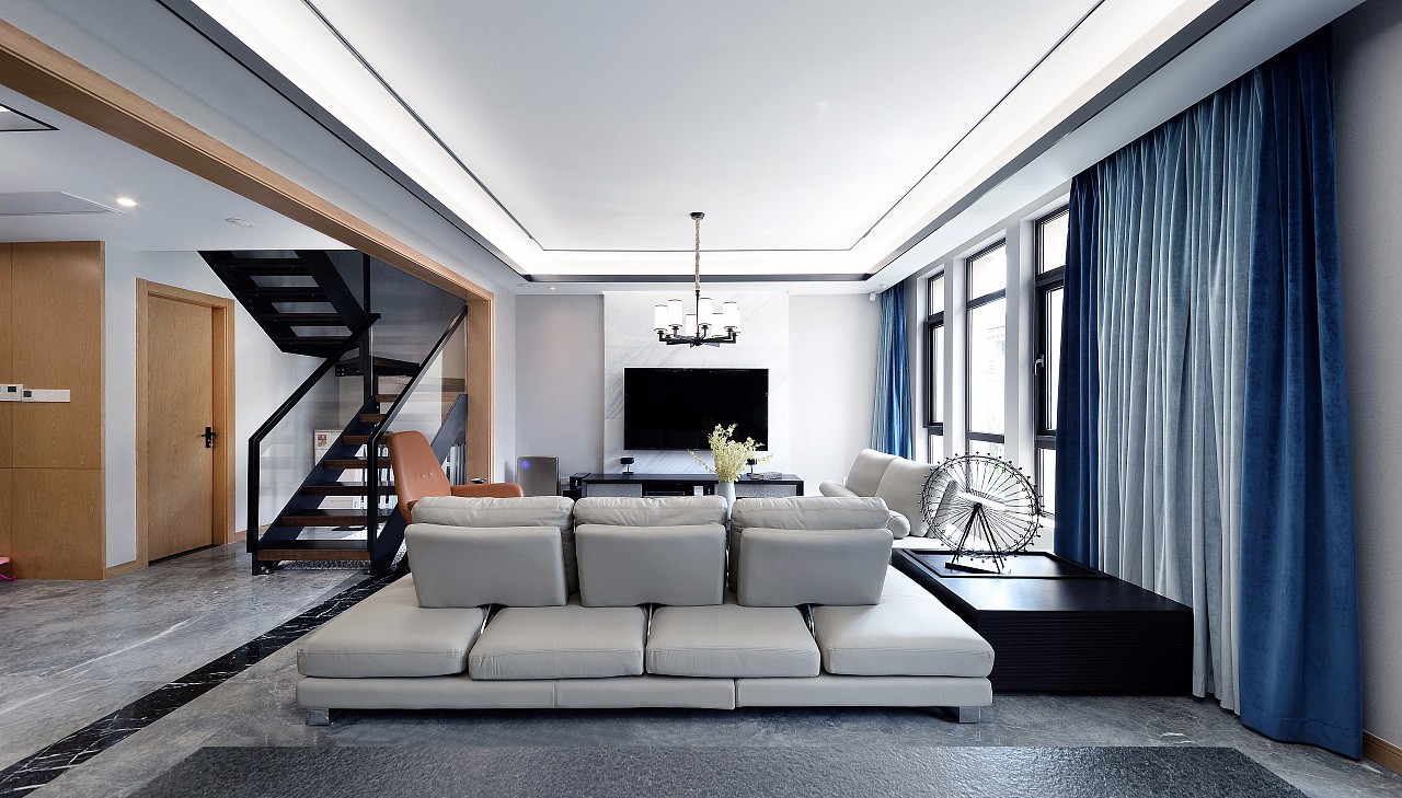 上海280 ㎡新中式风格住宅  上海彩蘑菇空间设计-4