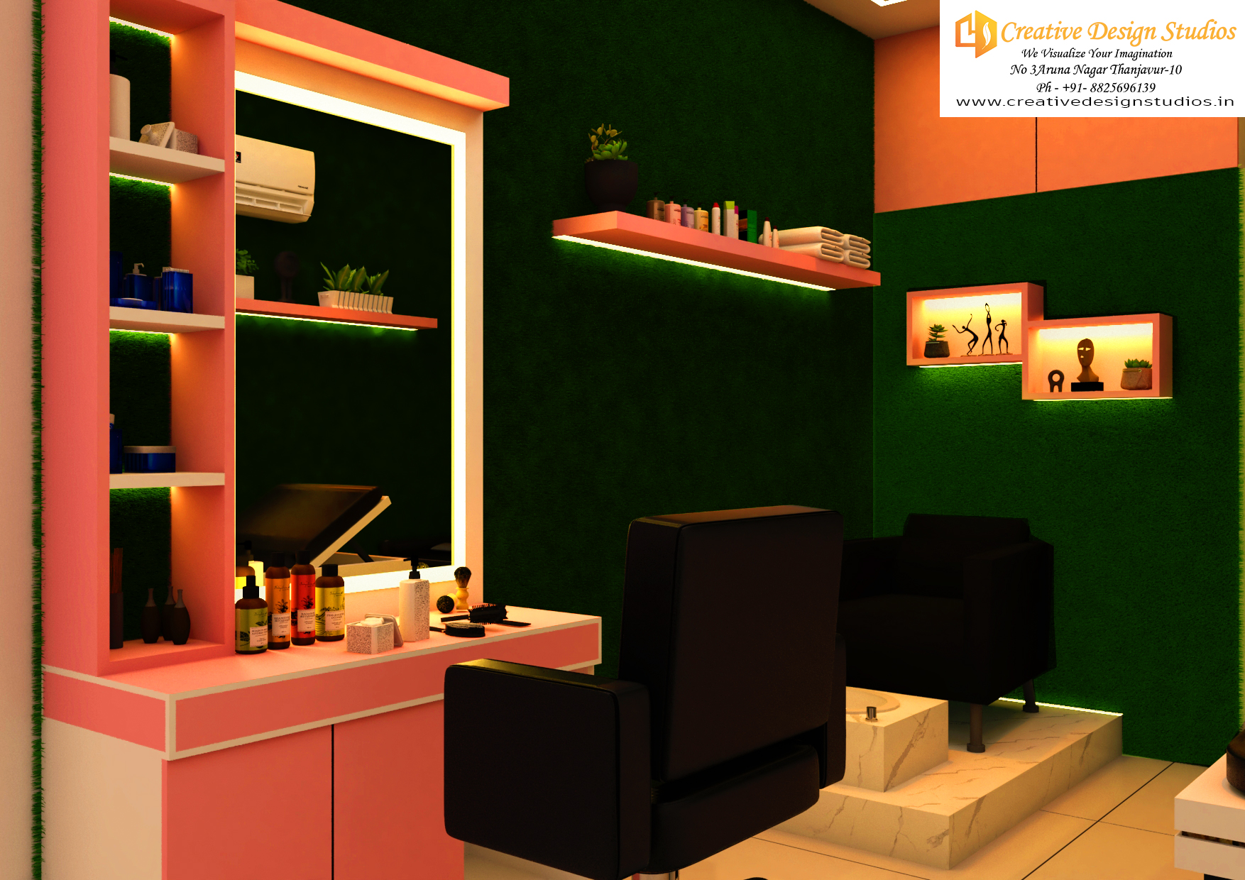 Spa & Parlour 室内设计丨Creative Design Studios-3