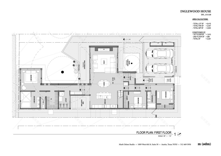 绿色现代庭院 · 奥斯汀英格尔伍德住宅-28