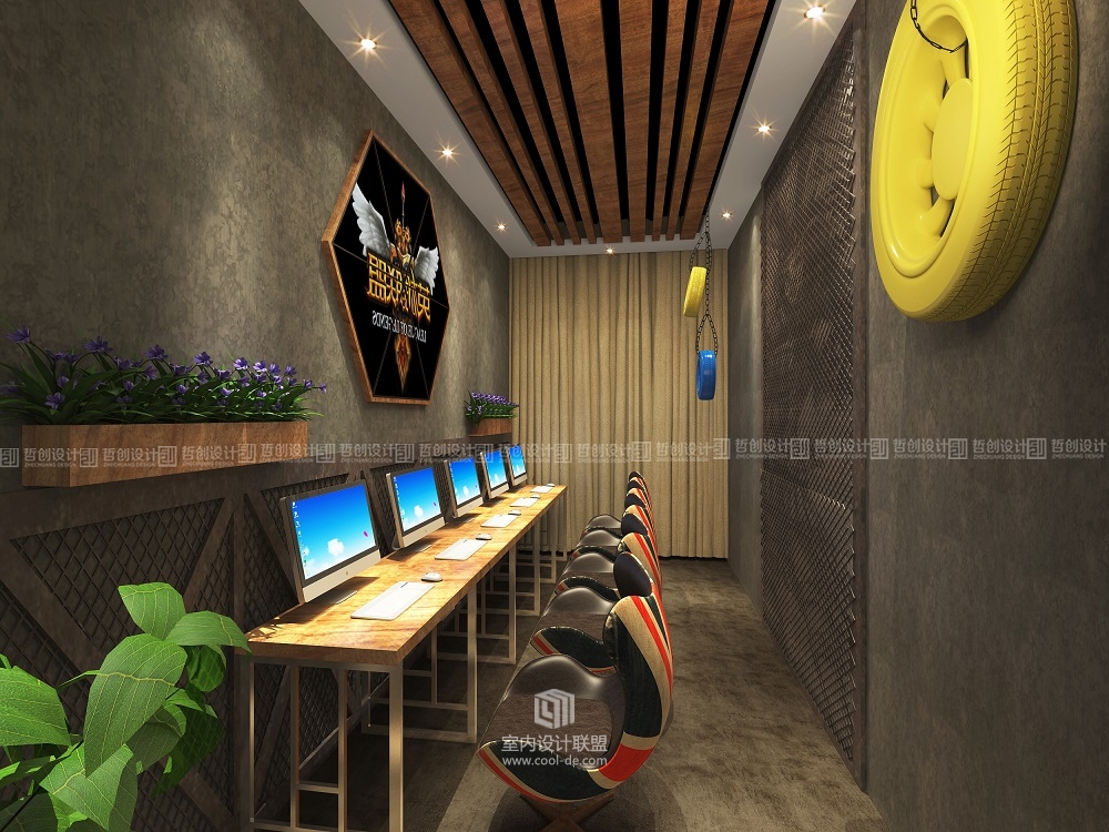 昆明专业网咖装修设计效果图分享 昆明网咖装修设计-17