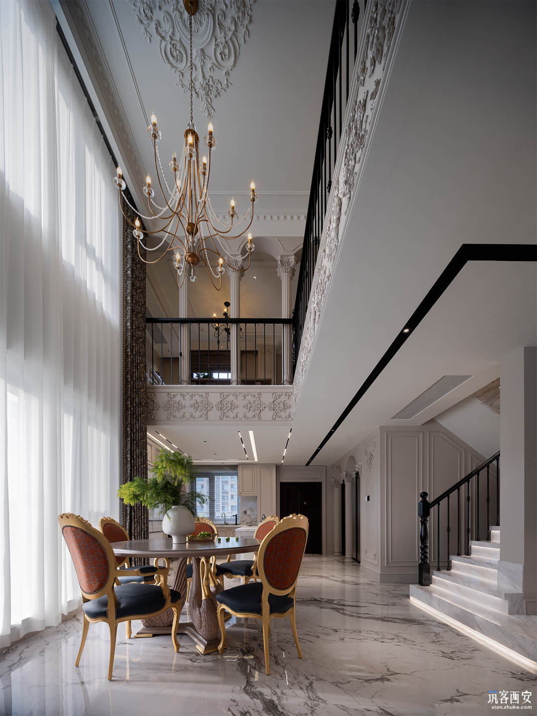 得然 · 西安270㎡叠拼私宅设计丨中国西安丨OZD本来空间设计-22