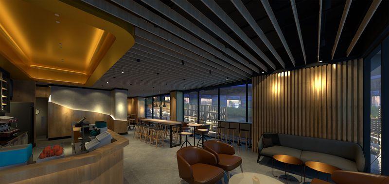 融合现代工业风，打造温馨互动的咖啡馆空间-10