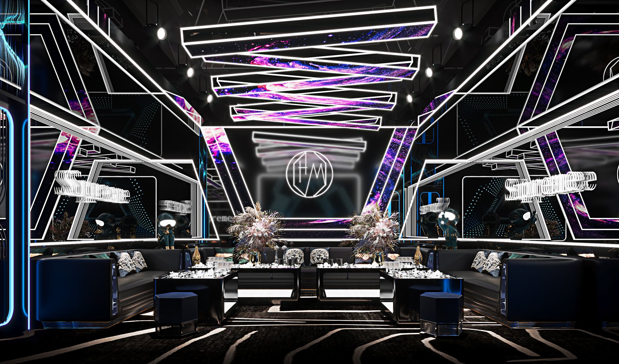 光与色彩的梦幻奢华 · KTV 娱乐空间设计-10