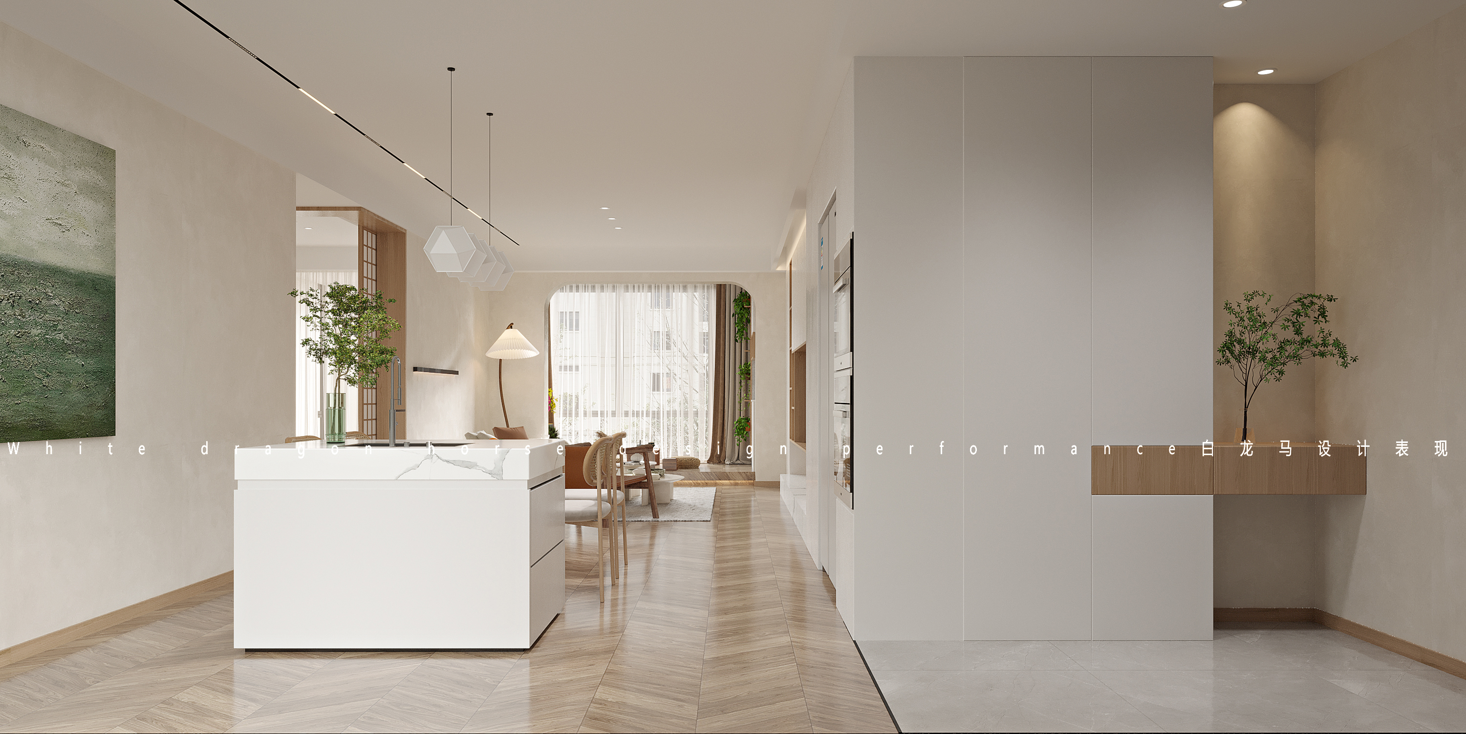 现代日式——白龙马效果图-2