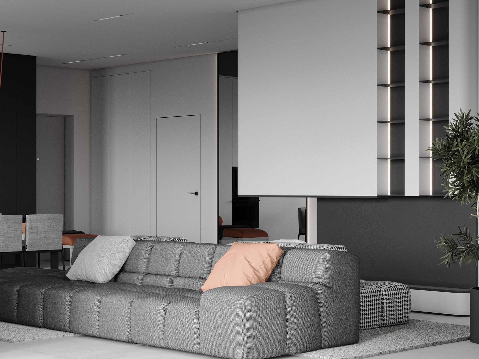 深色系公寓设计 既稳重又有设计感-4