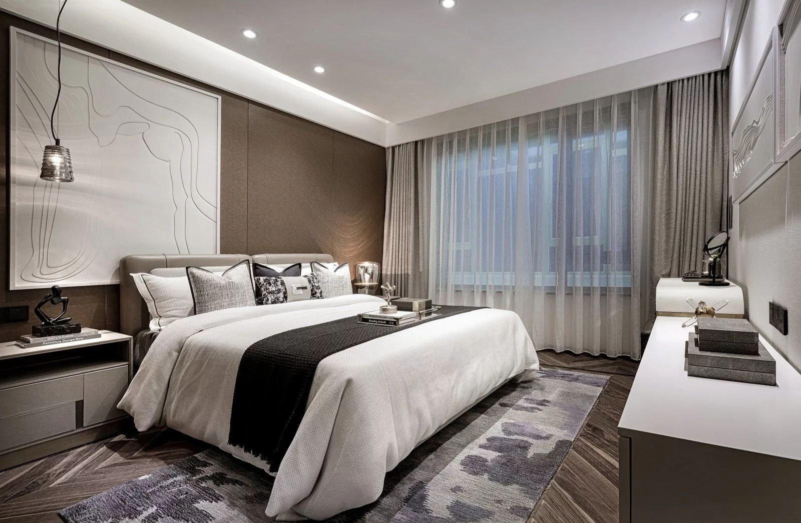 轻奢现代样板间 | 细节中的低调奢华-15