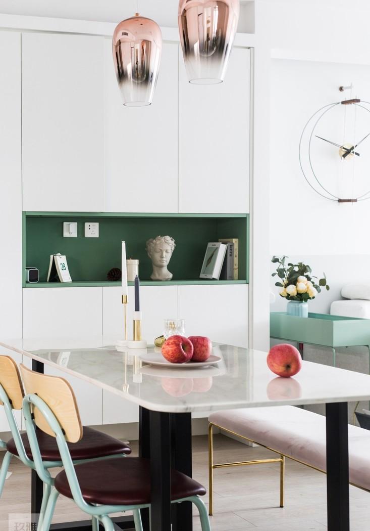 全能格局,珊瑚橘色点缀的玖雅平层设计-35