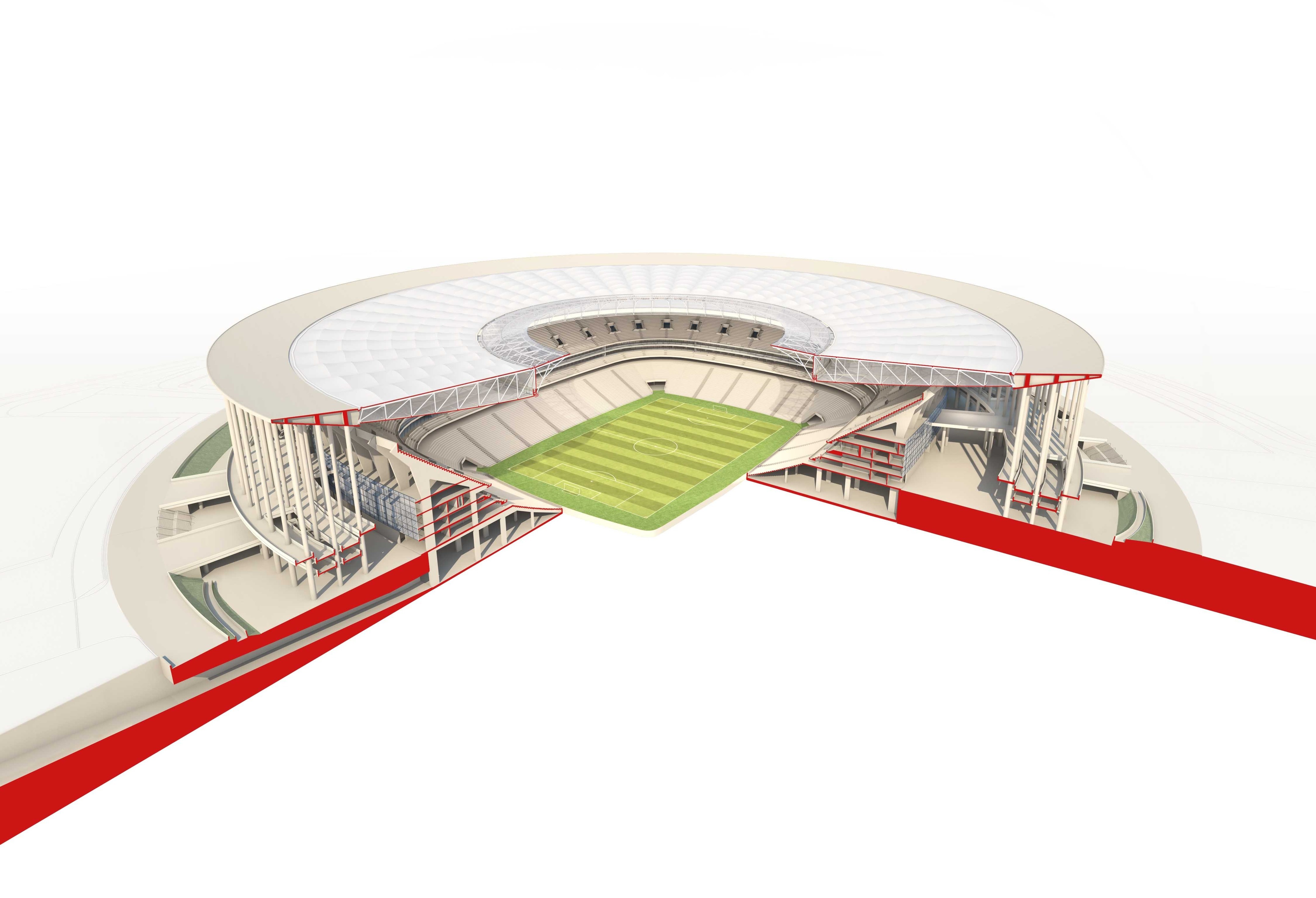 gmp Architekten丨体育馆丨EstádioNacionalManéGarrincha-19