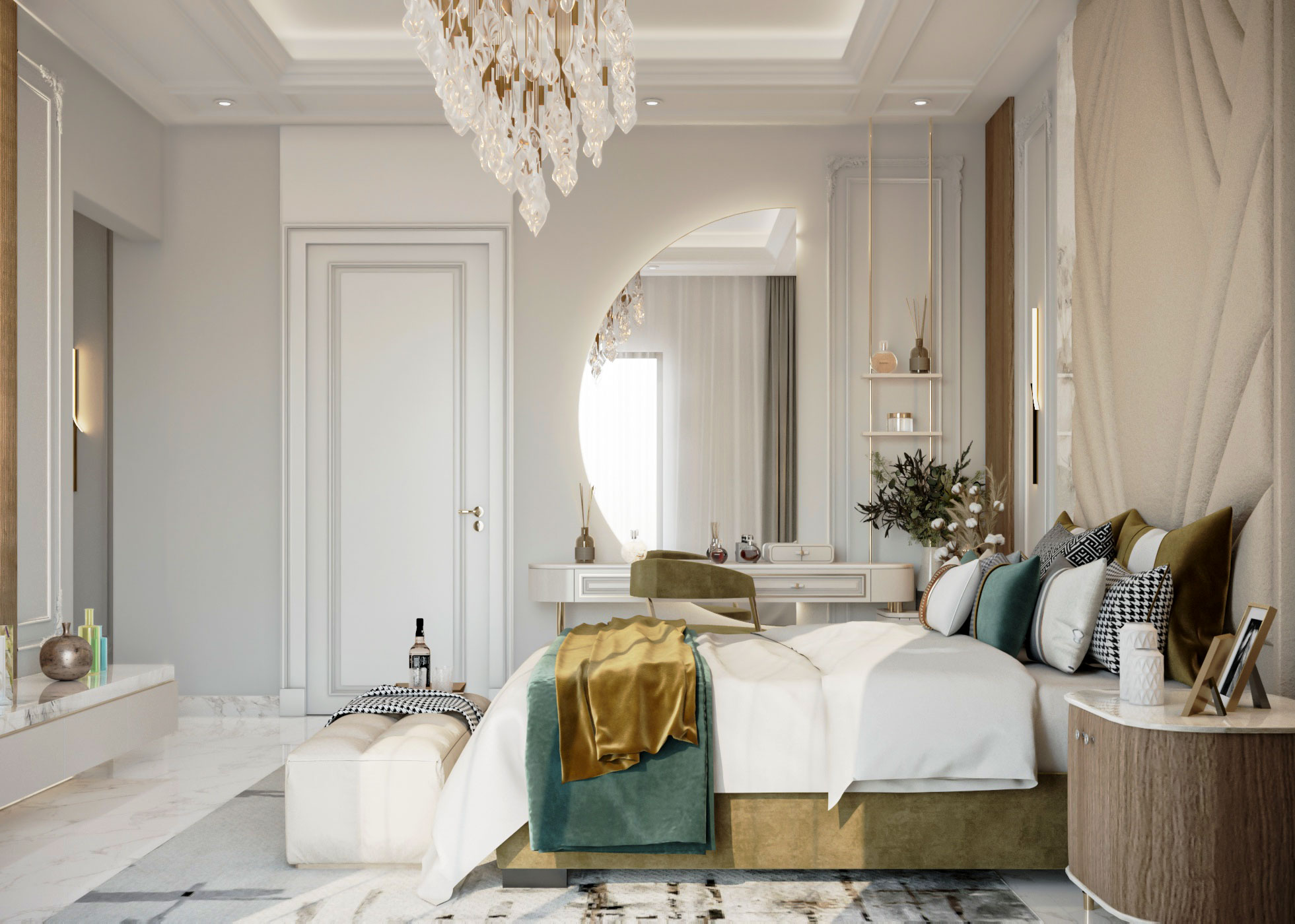 Master Bedroom Suite 新古典风格设计-5