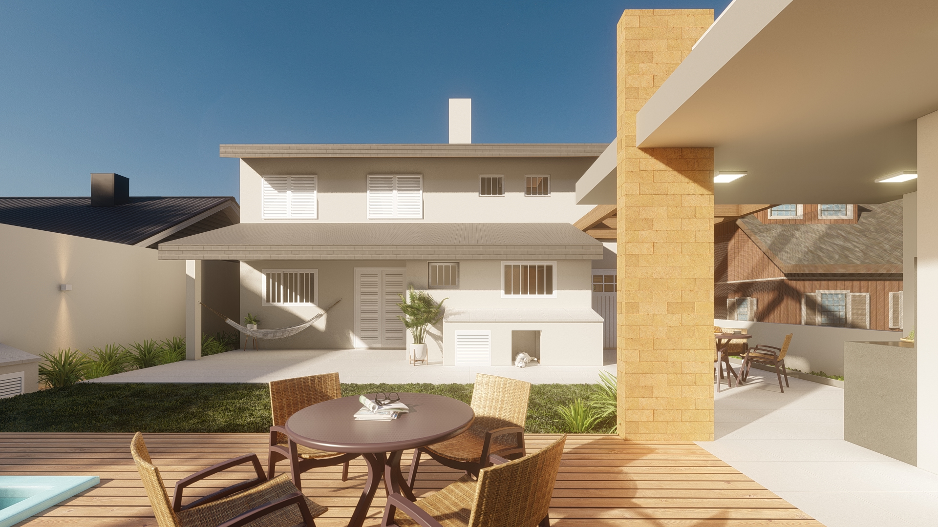 QUIOSQUE E PISCINA TC-1