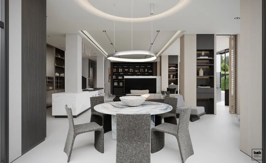 当代别墅空间设计丨本白设计-31