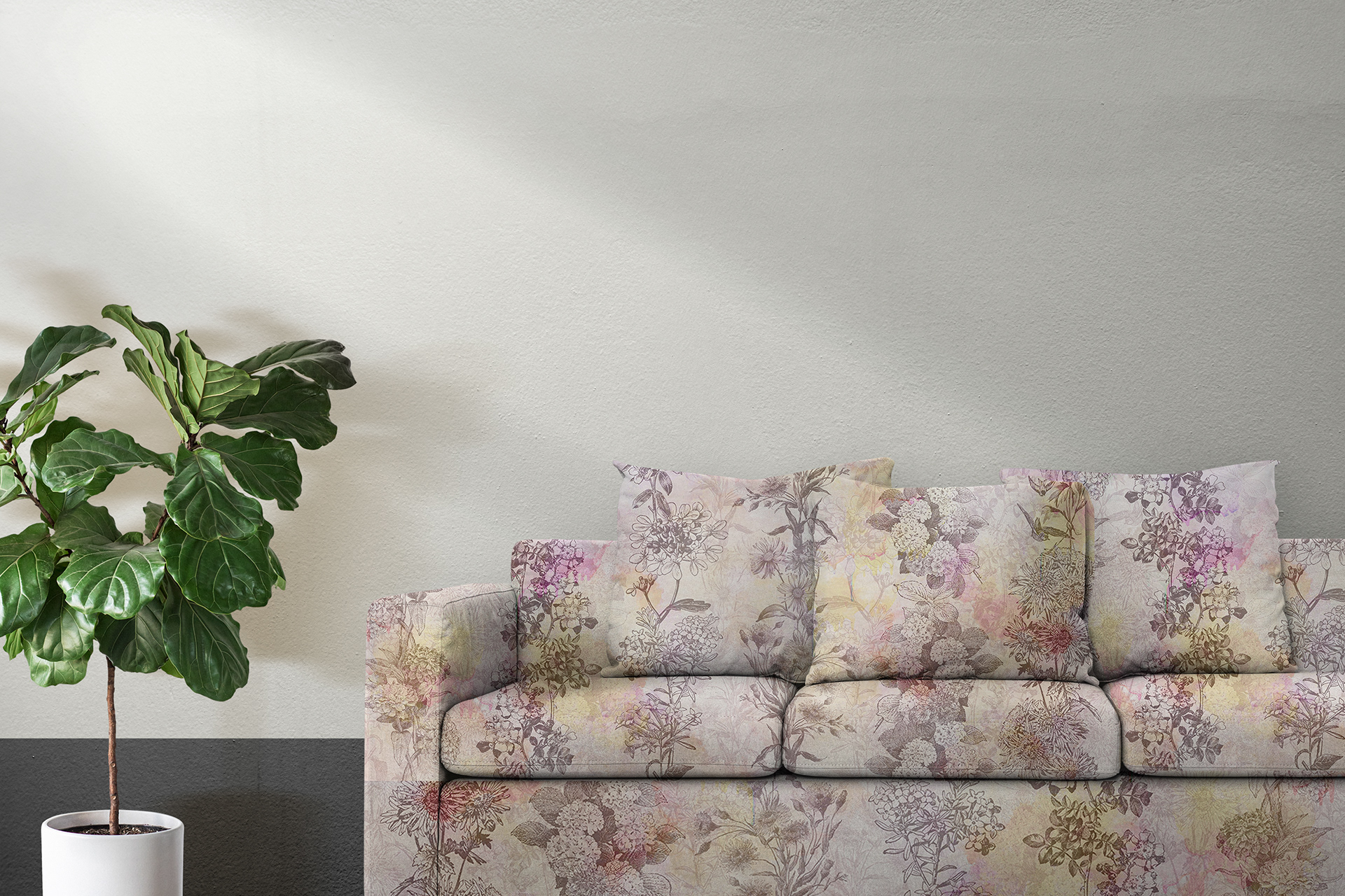 Watercolor and pencil. Wallpaper and textile print-8