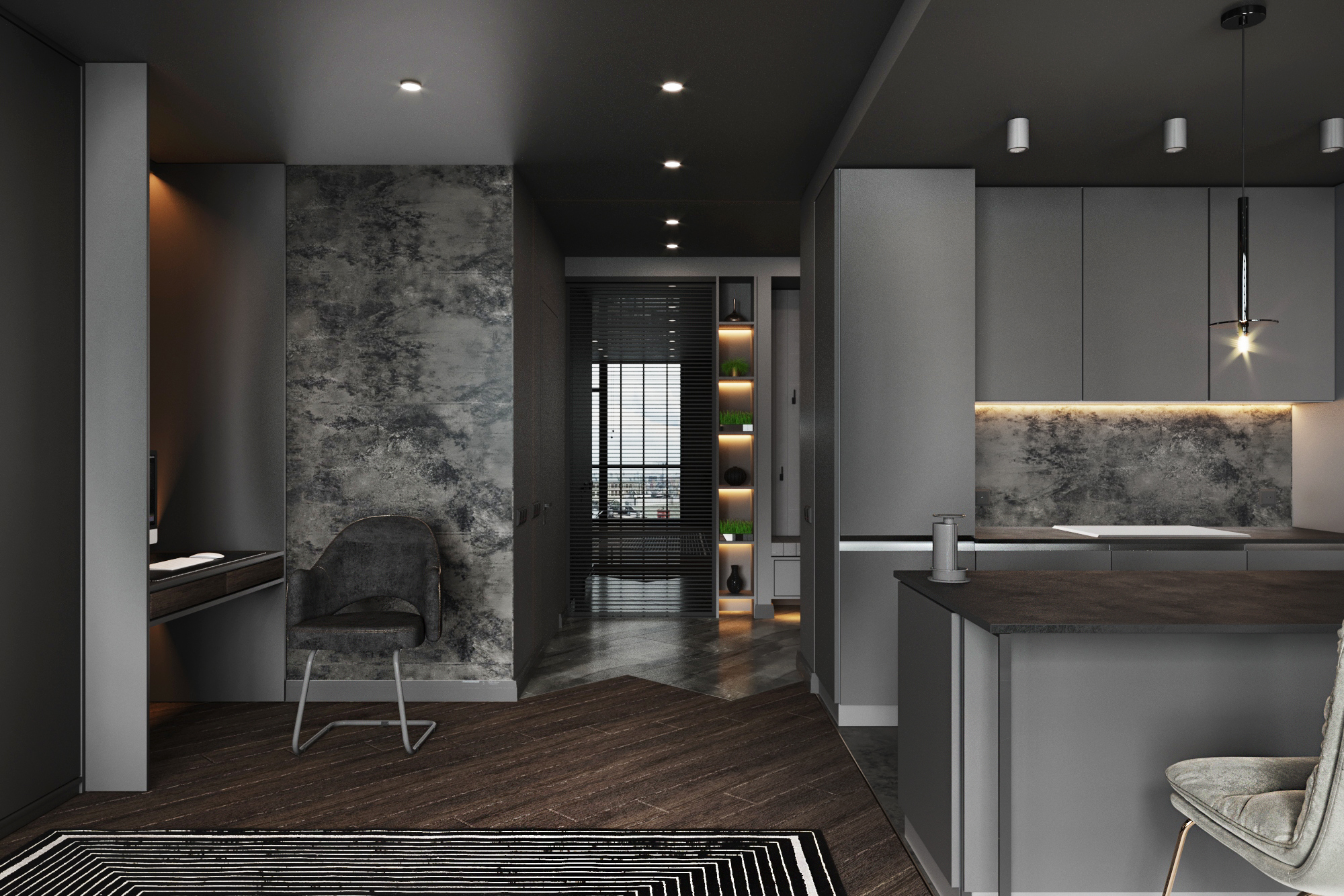 Проект Квартиры 85 м² ЖК Французский квартал 2.-5