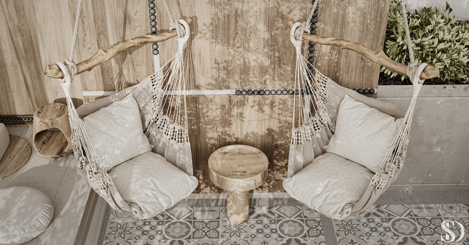 屋顶外部设计及烧烤区改造项目丨沙特阿拉伯丨select designs-7