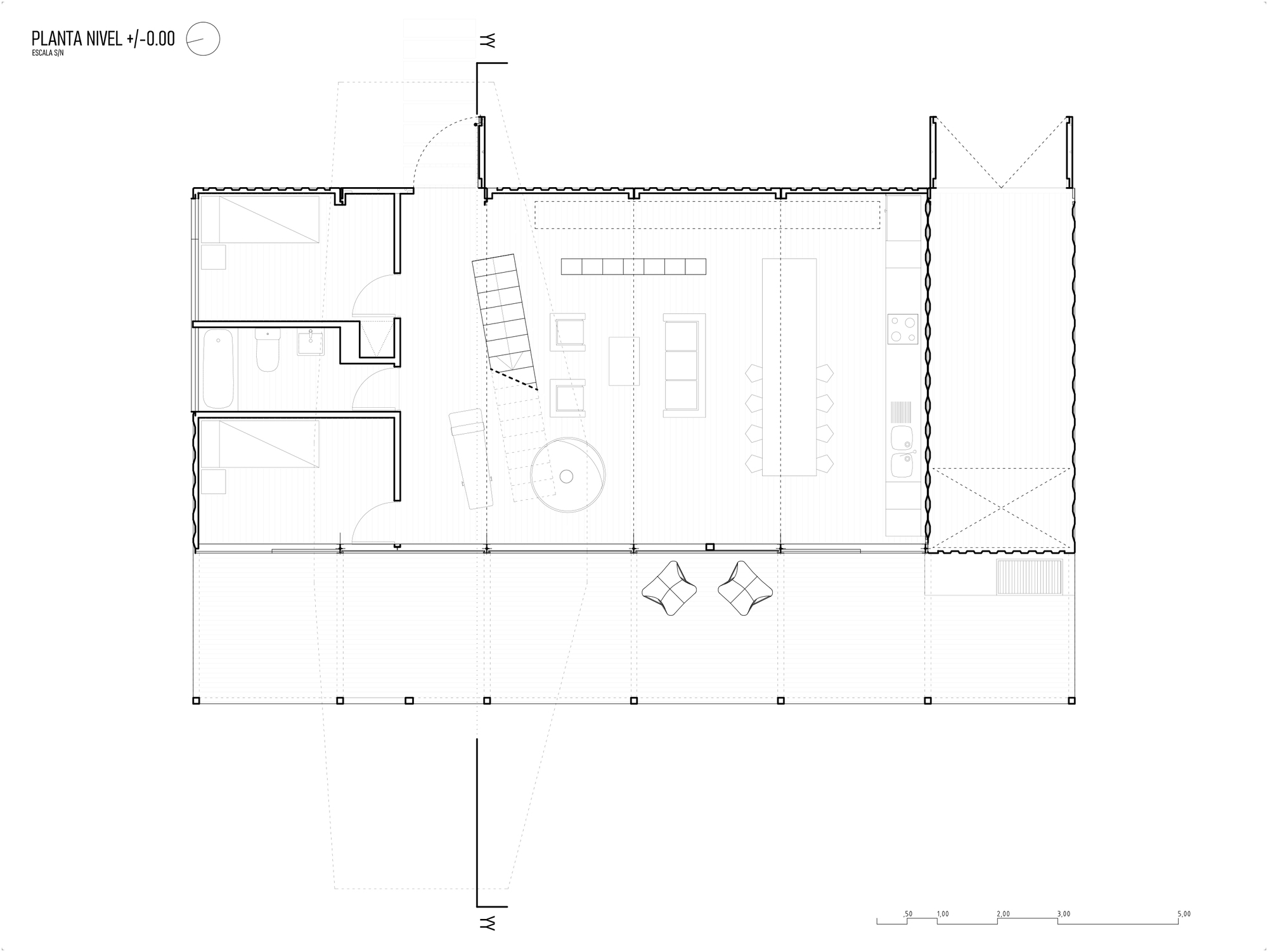 阿根廷 Quilimarí 山丘上的集装箱别墅 Casa P406丨Orfali & Ehrenfeld-6