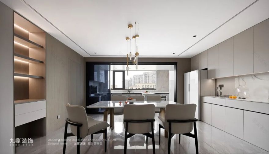 杭州春江彼岸现代轻奢风设计丨中国杭州丨九鼎装饰-40