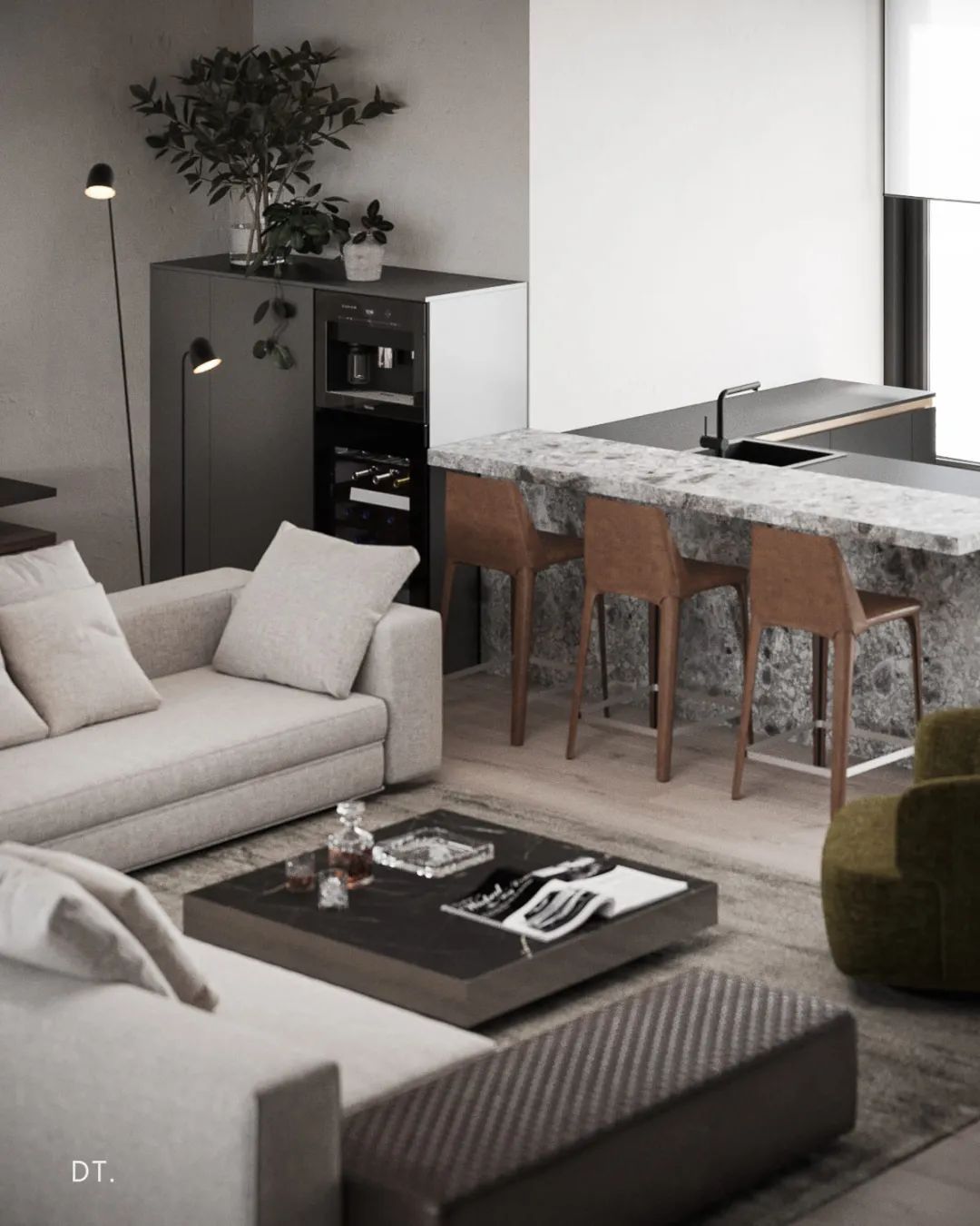 自然主义轻奢住宅，原木与艺术的完美融合-44