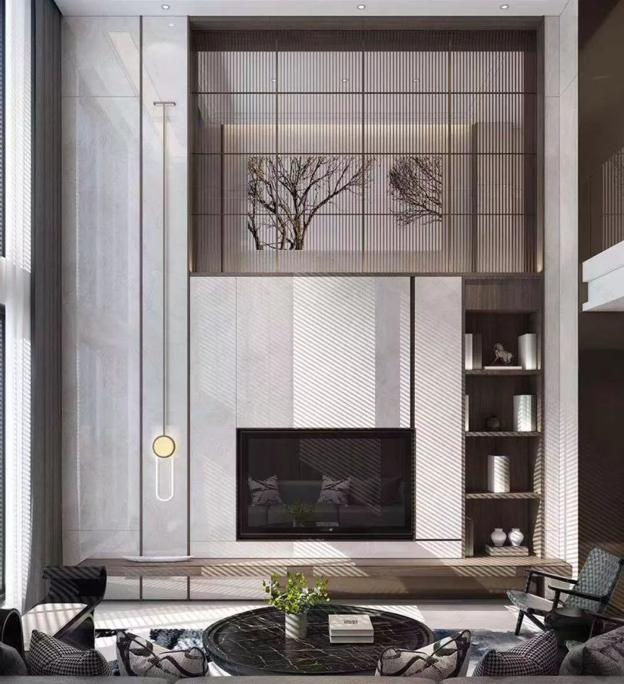 雨林设计 | 寂·墅 | 诠释秋意的现代空间-12