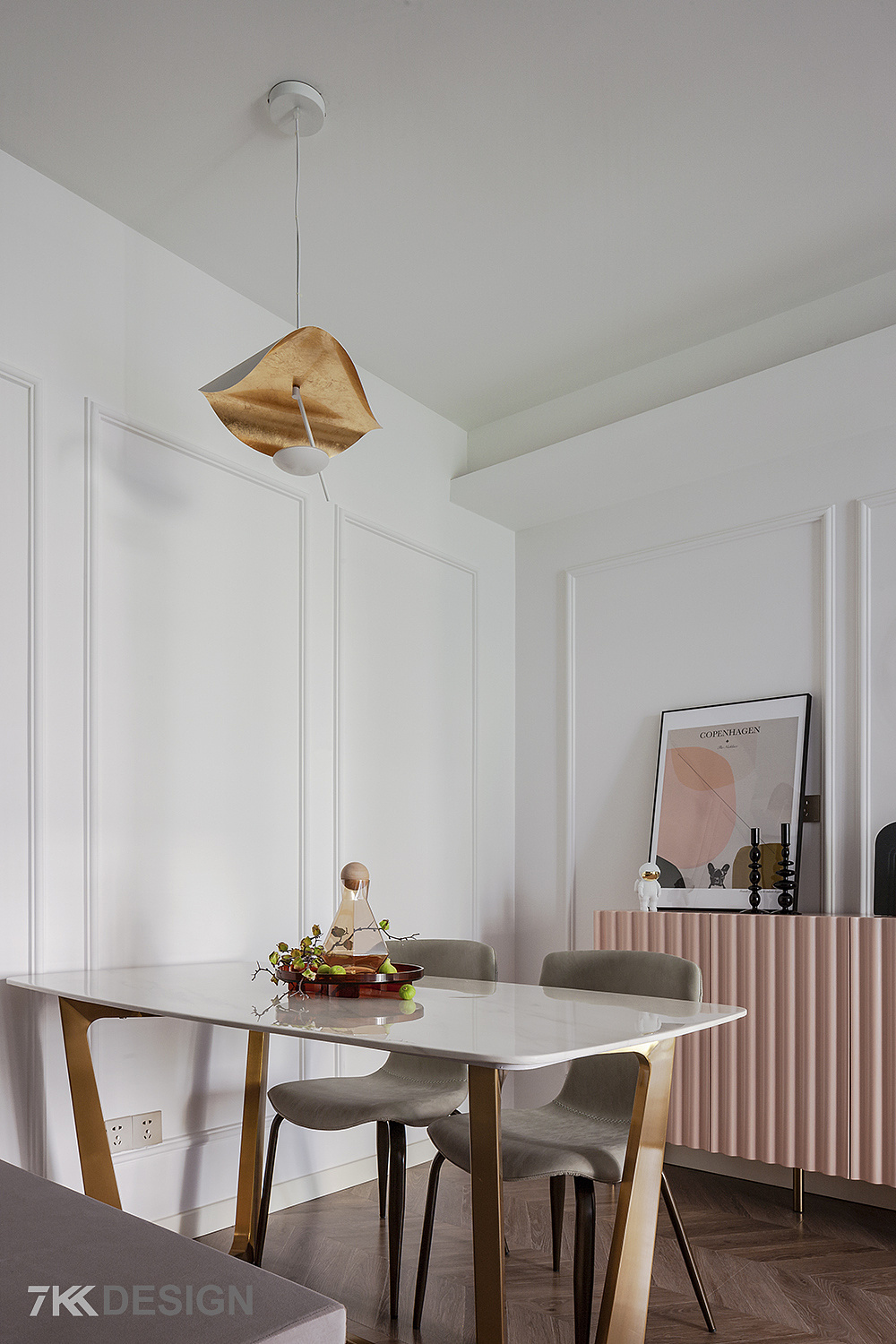 7kkdesign | 90㎡北欧风，轻奢优雅，甜美温馨，唤醒你的少女心-42