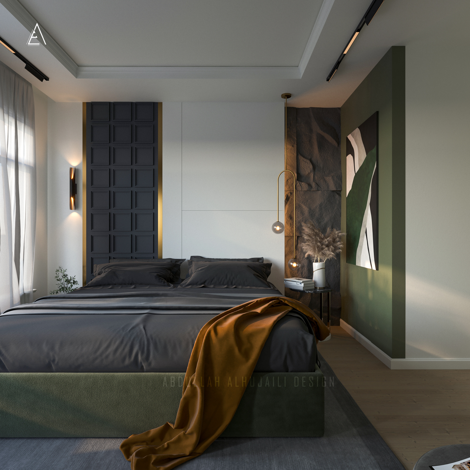 Interior design (Modern Boho-Chic Apartment)-10