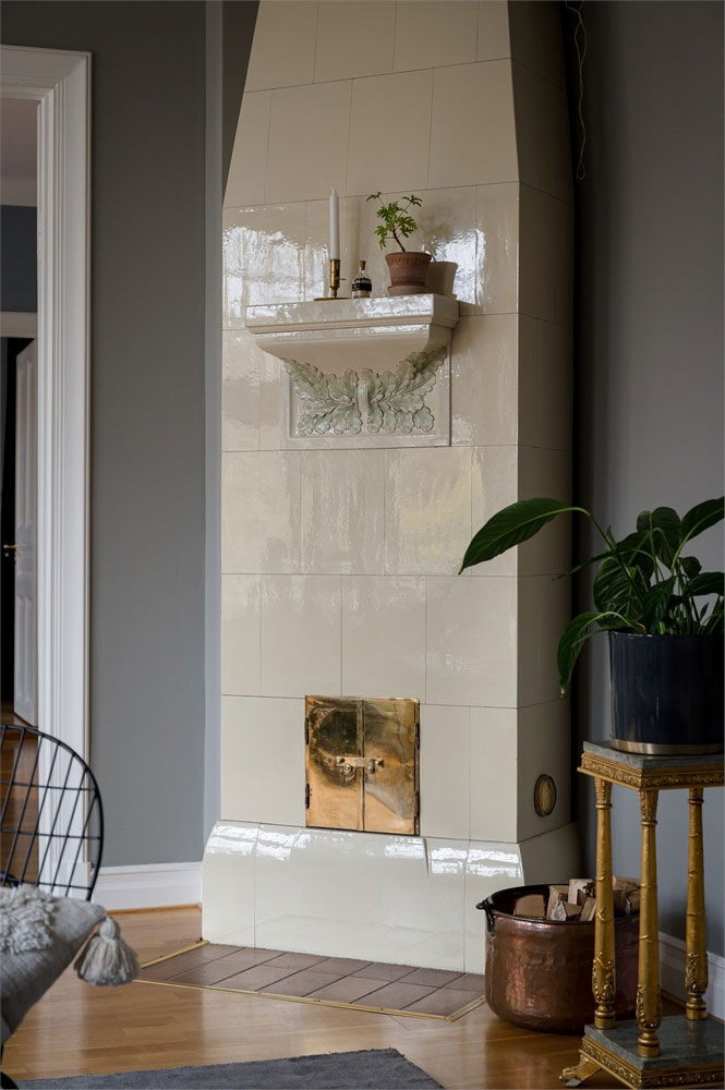 斯德哥尔摩郊区优雅暗色调公寓-7