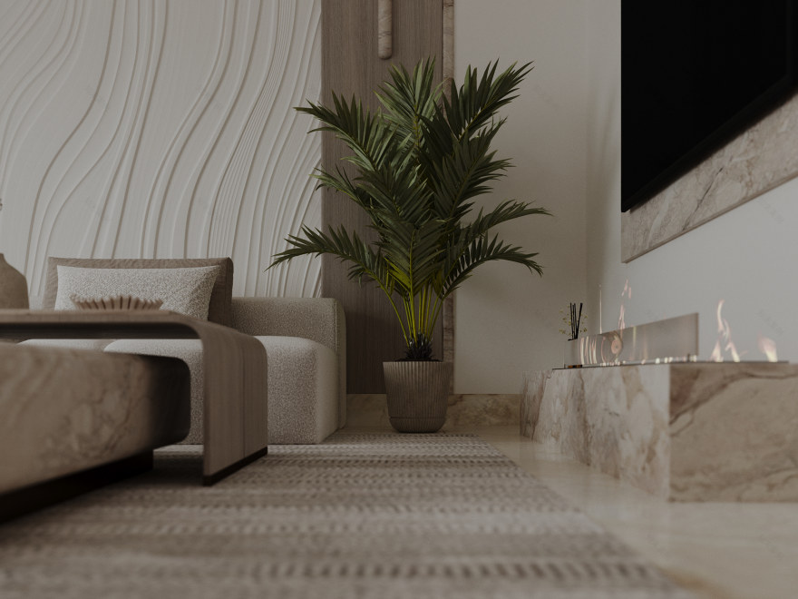 客厅·柔和简约主义丨埃及丨Point Architecture-15