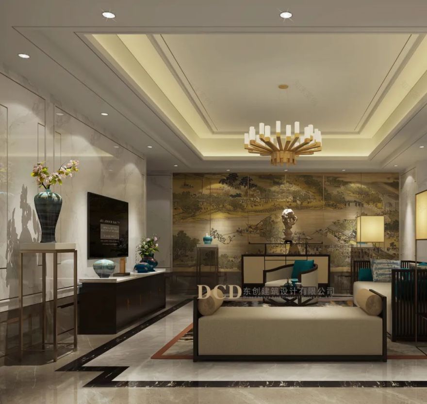 广东佛山九江别墅 | 新中式雅致空间,归家期待的美好呈现-56