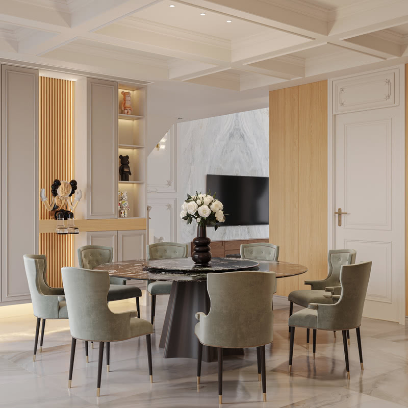 贵阳恒大新世界 800 平米别墅中式风格设计丨中国贵阳丨贵州諾克设计有限公司-43