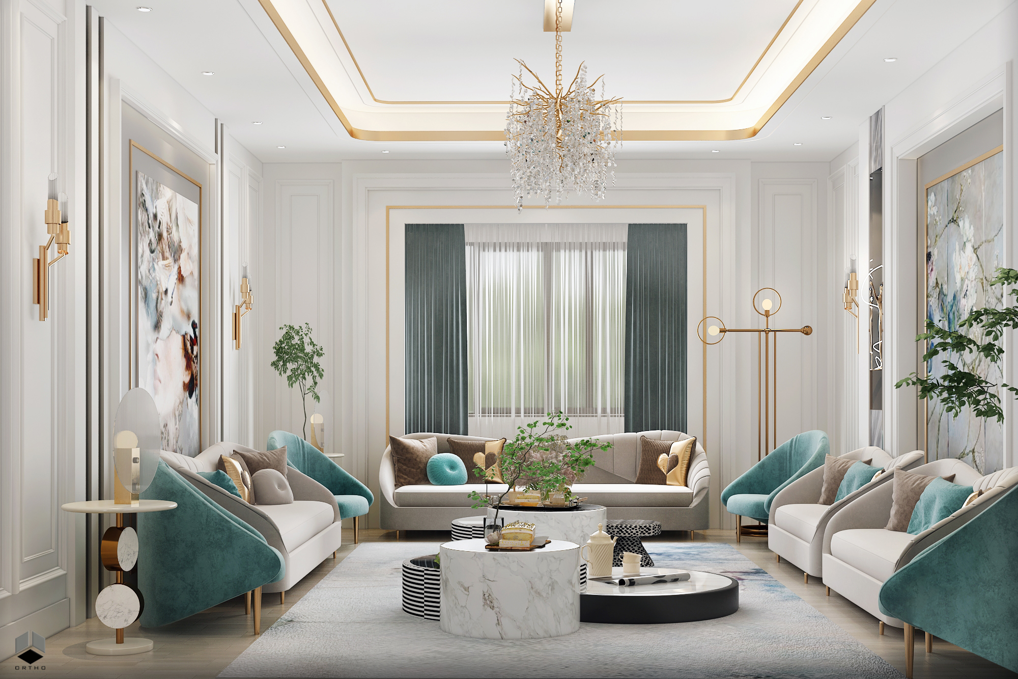 Women Majlis 设计丨沙特阿拉伯丨ORTHO DESIGNS STUDIO-7