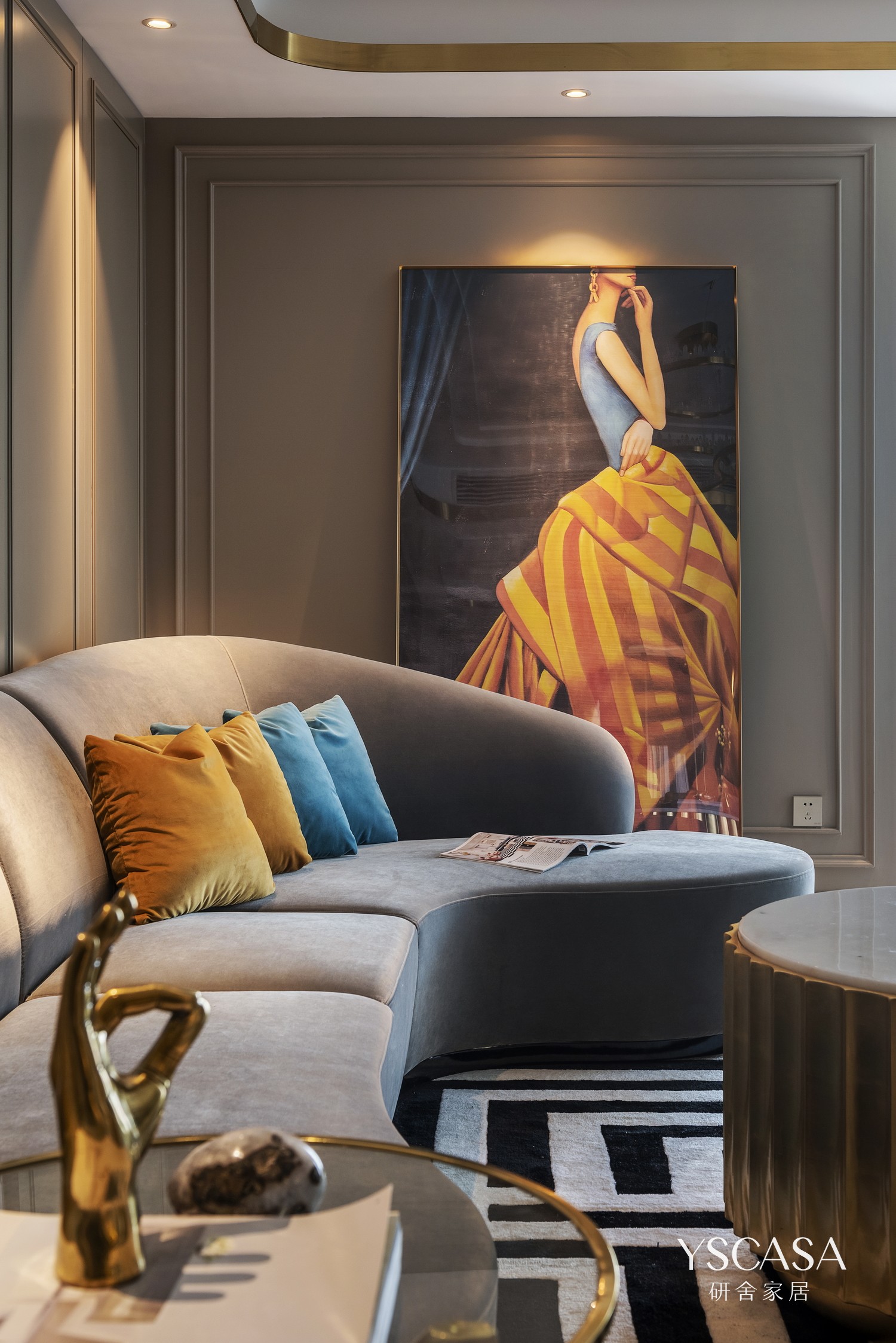 华润二十四城 122.4㎡现代轻奢家居,温馨中展现轻奢品味-7