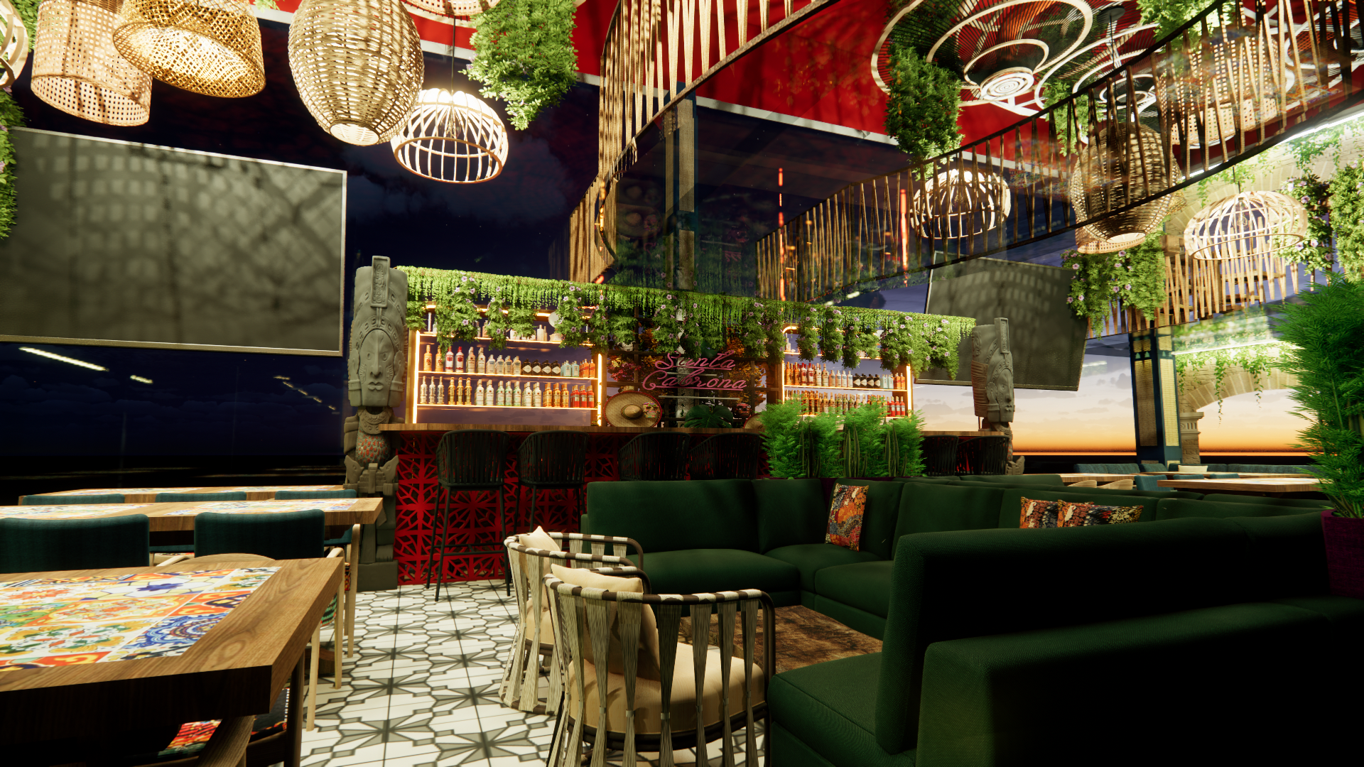 Santa Cabrona Mexican Restaurant Design-20