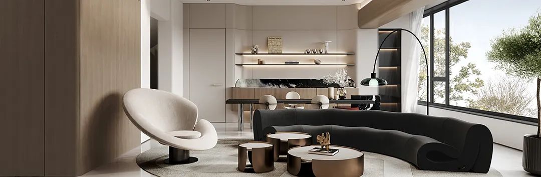 万谦集丨长滩一号·300㎡现代简约风-496