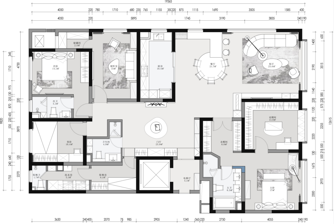 壹亮马 · 现代简约风格的温馨家居设计-12