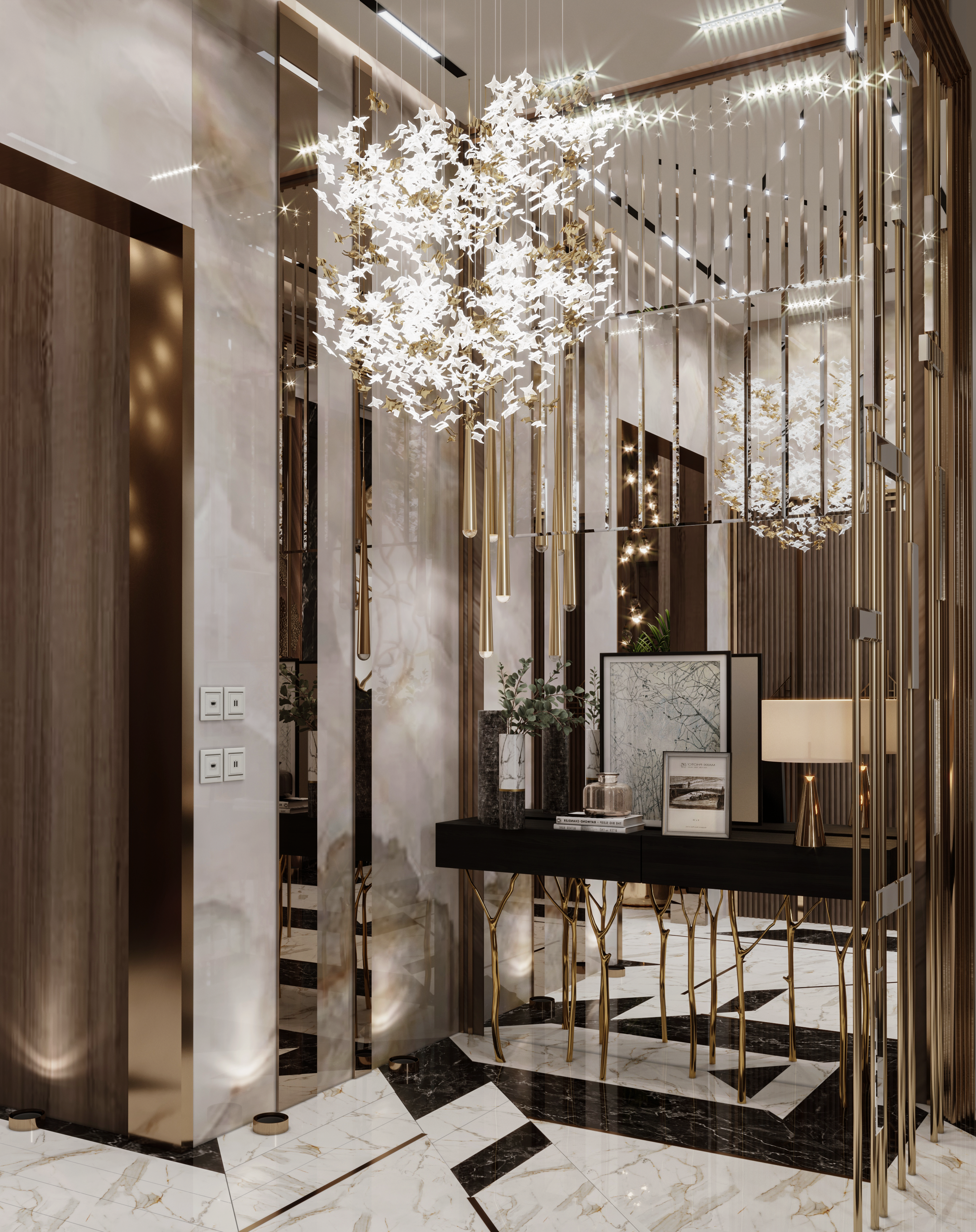 豪华洗手盆区设计丨沙特阿拉伯丨EVENTO designs-7