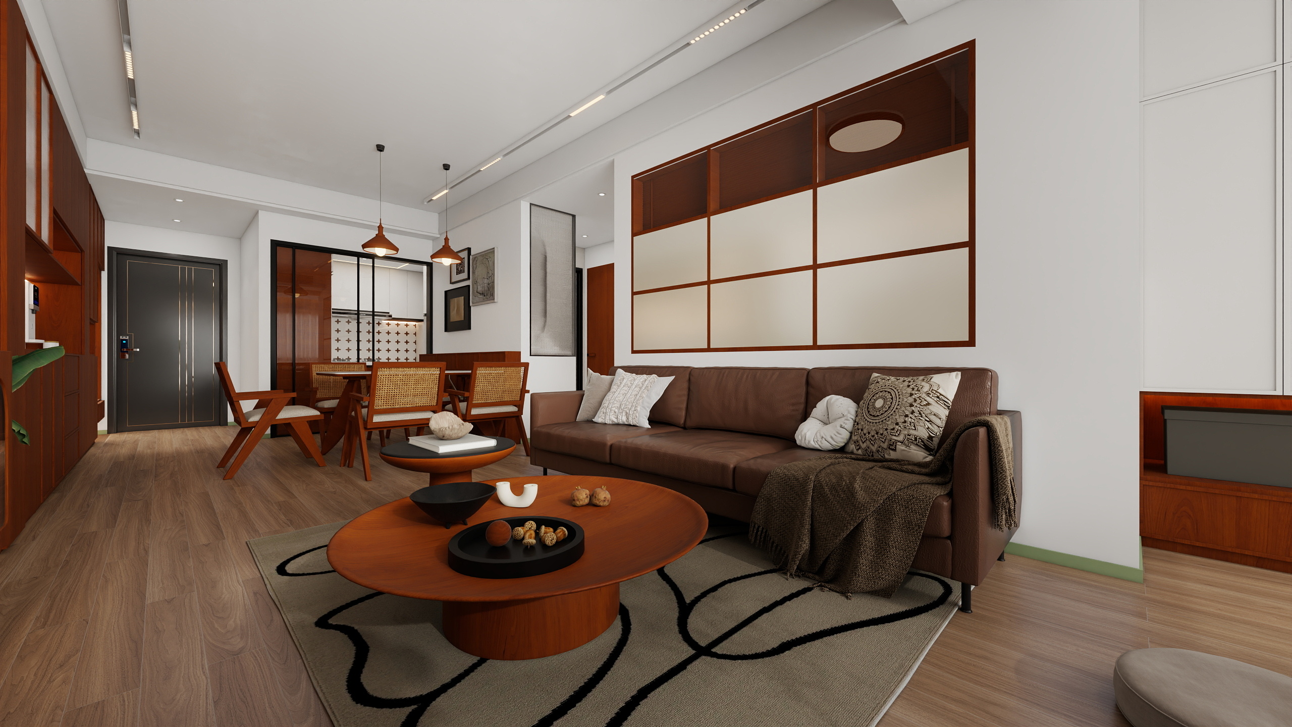 四川成都金域华府（100平方中古风三居室）-6