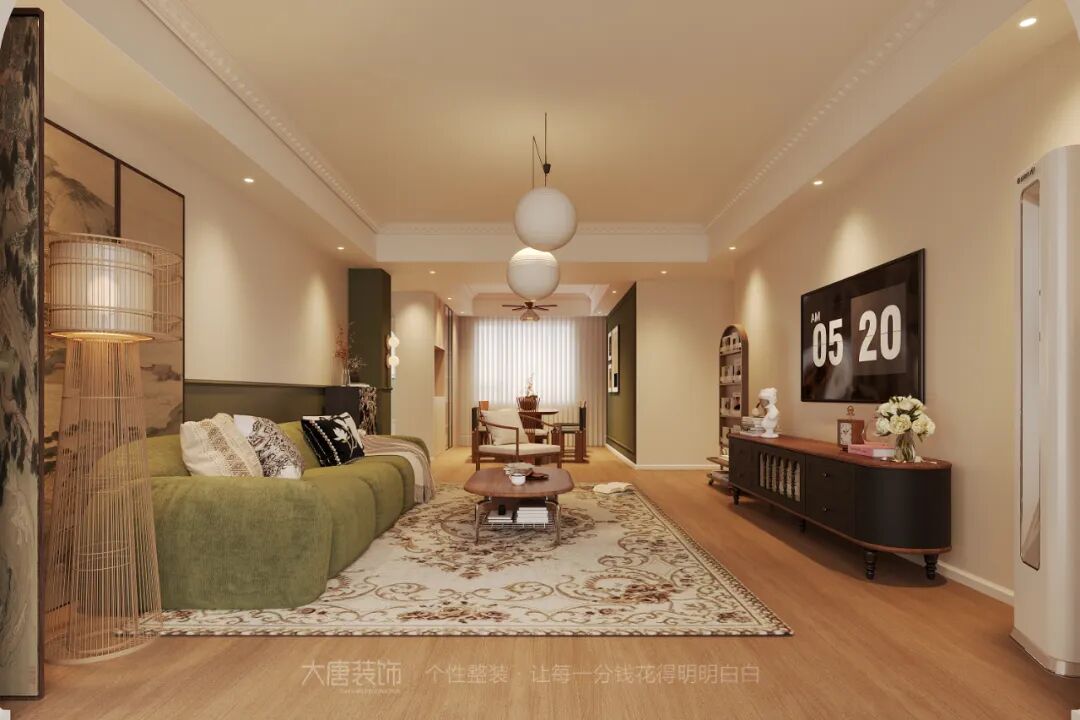 大唐设计丨155㎡混搭风设计，打破局限，勾勒对新空间的想象-2
