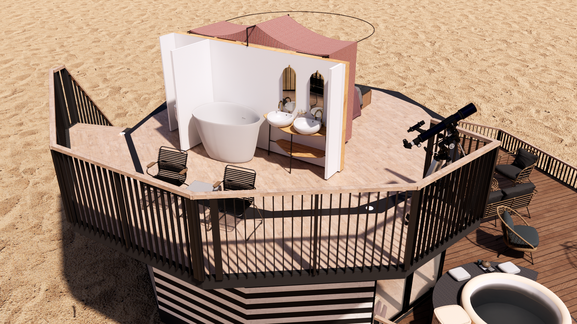 豪华露营舱 测地线圆顶佩特拉-18