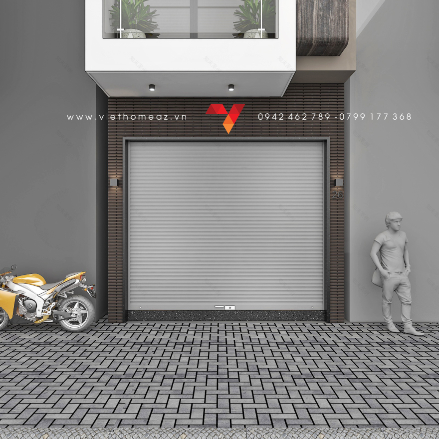 河内龙边市房屋设计丨AngolaBie丨Kiến Trúc – Nội Thất VietHome-15