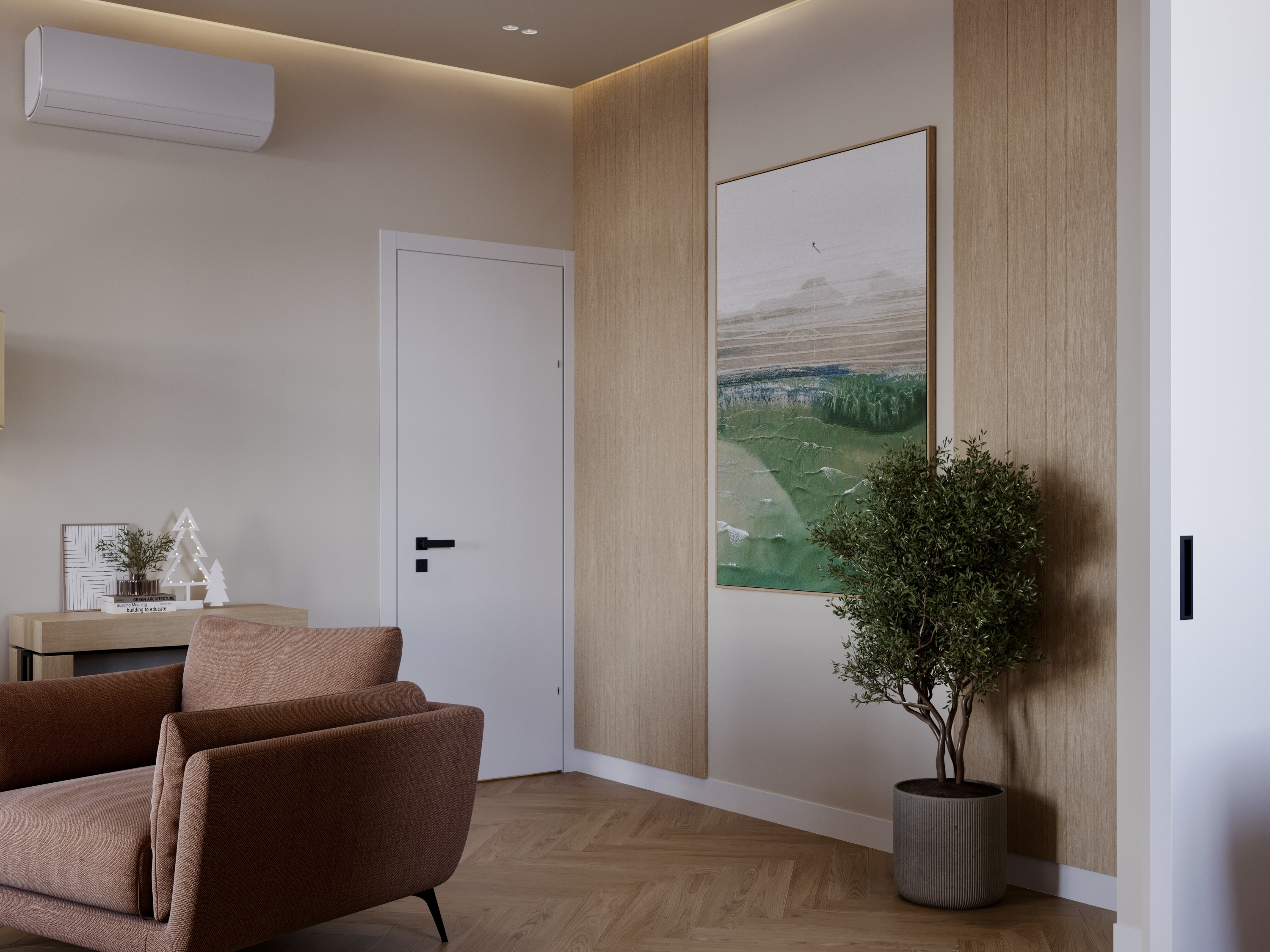 Living Room,KItchen,Hallway室内设计丨ArmeniaYerevan-13