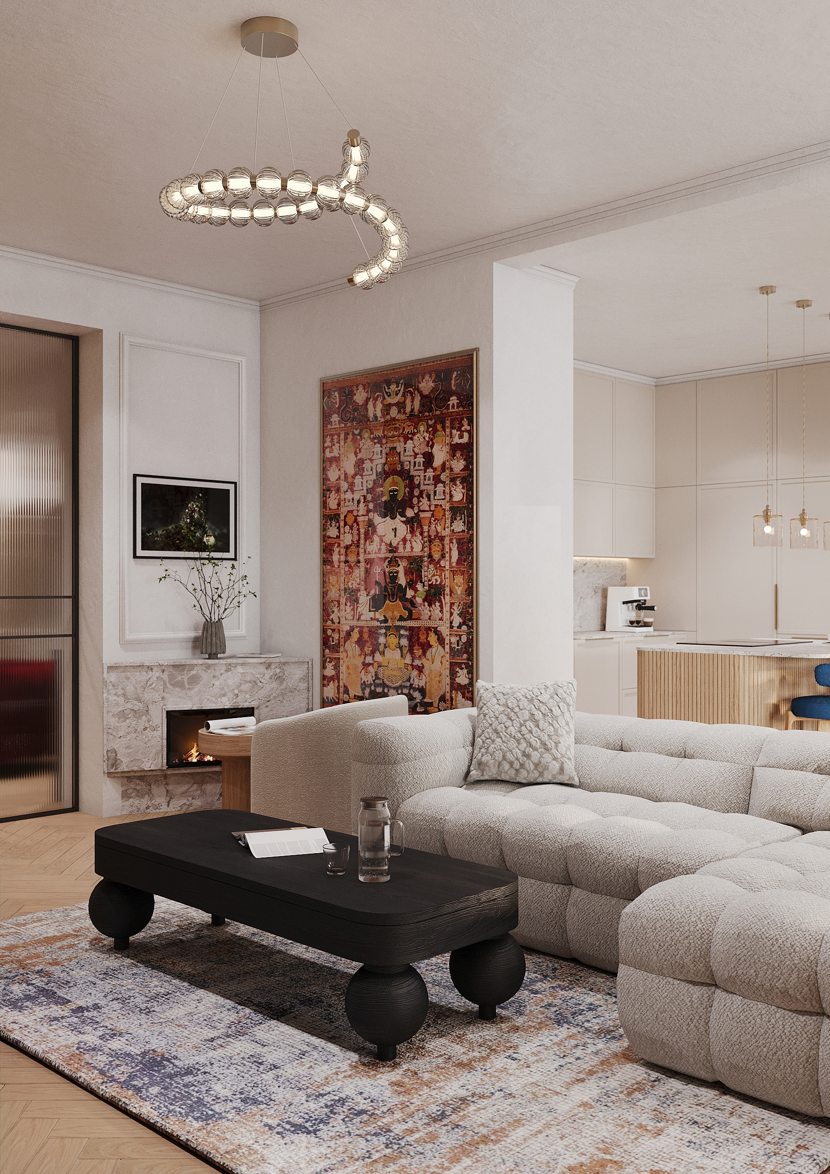 温暖现代客厅丨捷克丨asme_design-11