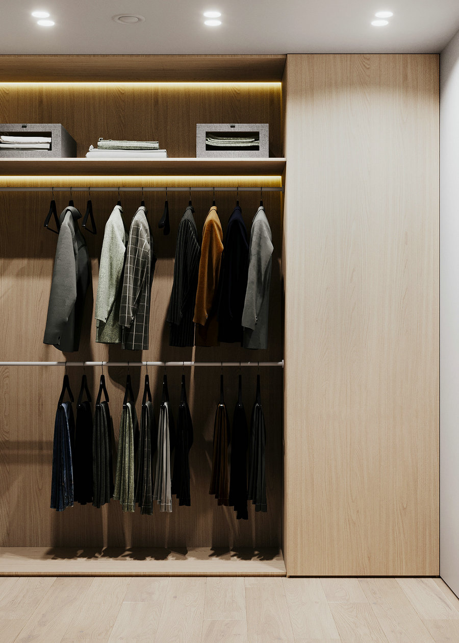 95㎡简约风公寓设计-20