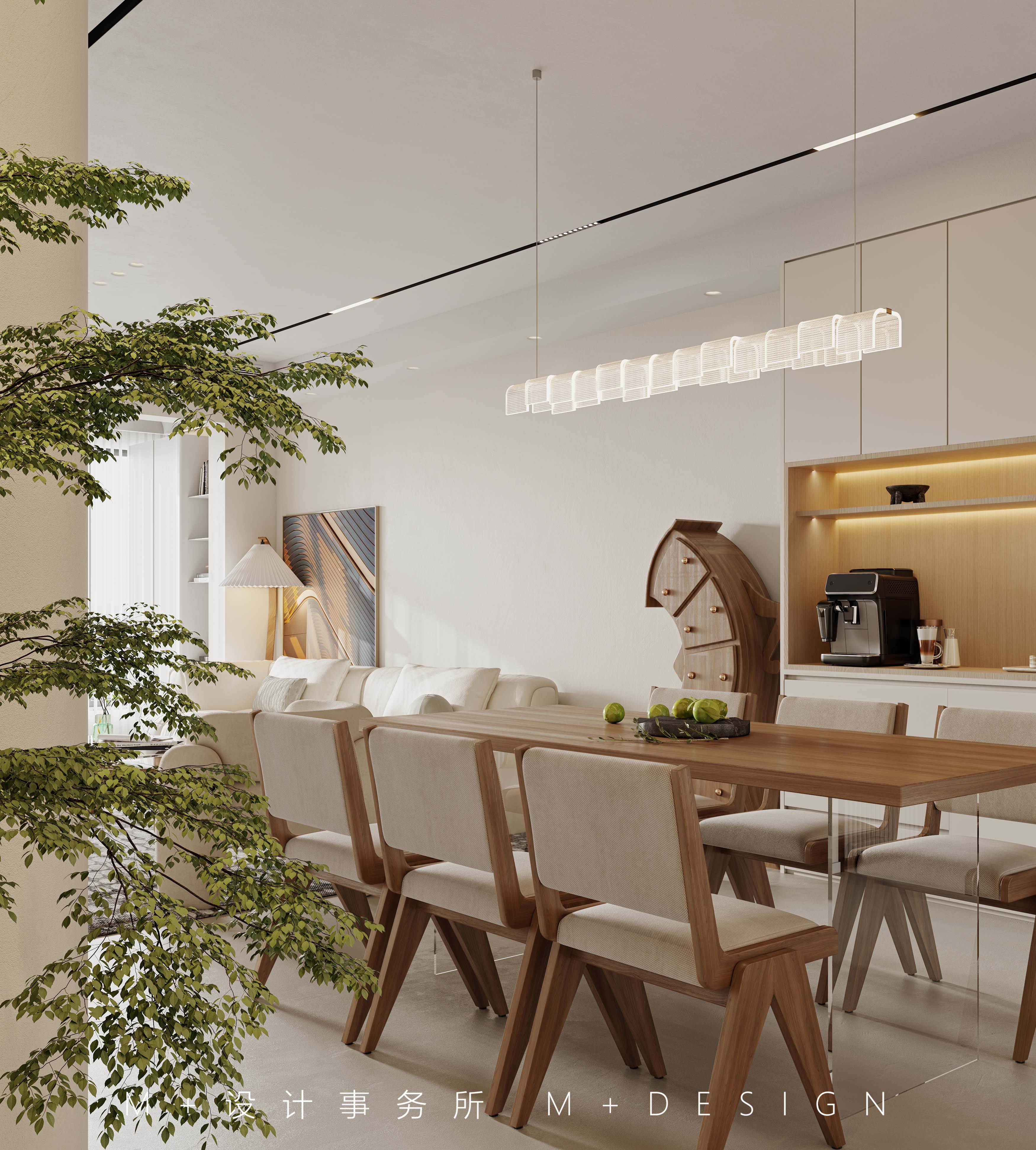 现代奶油风的理想家丨中国长沙丨长沙美加空间创意设计事务所-18