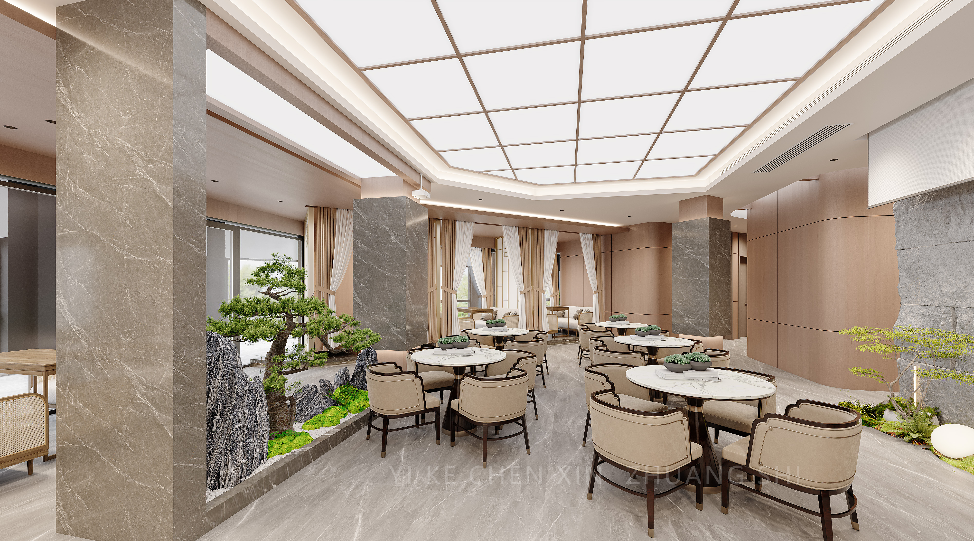 新案效果图 ||  三品茶府-2